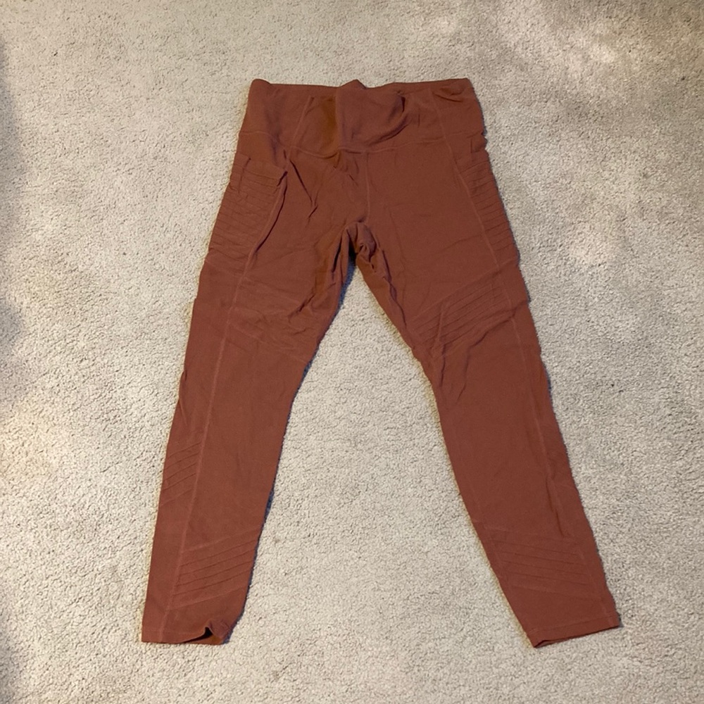 Brown large athleta yoga pants